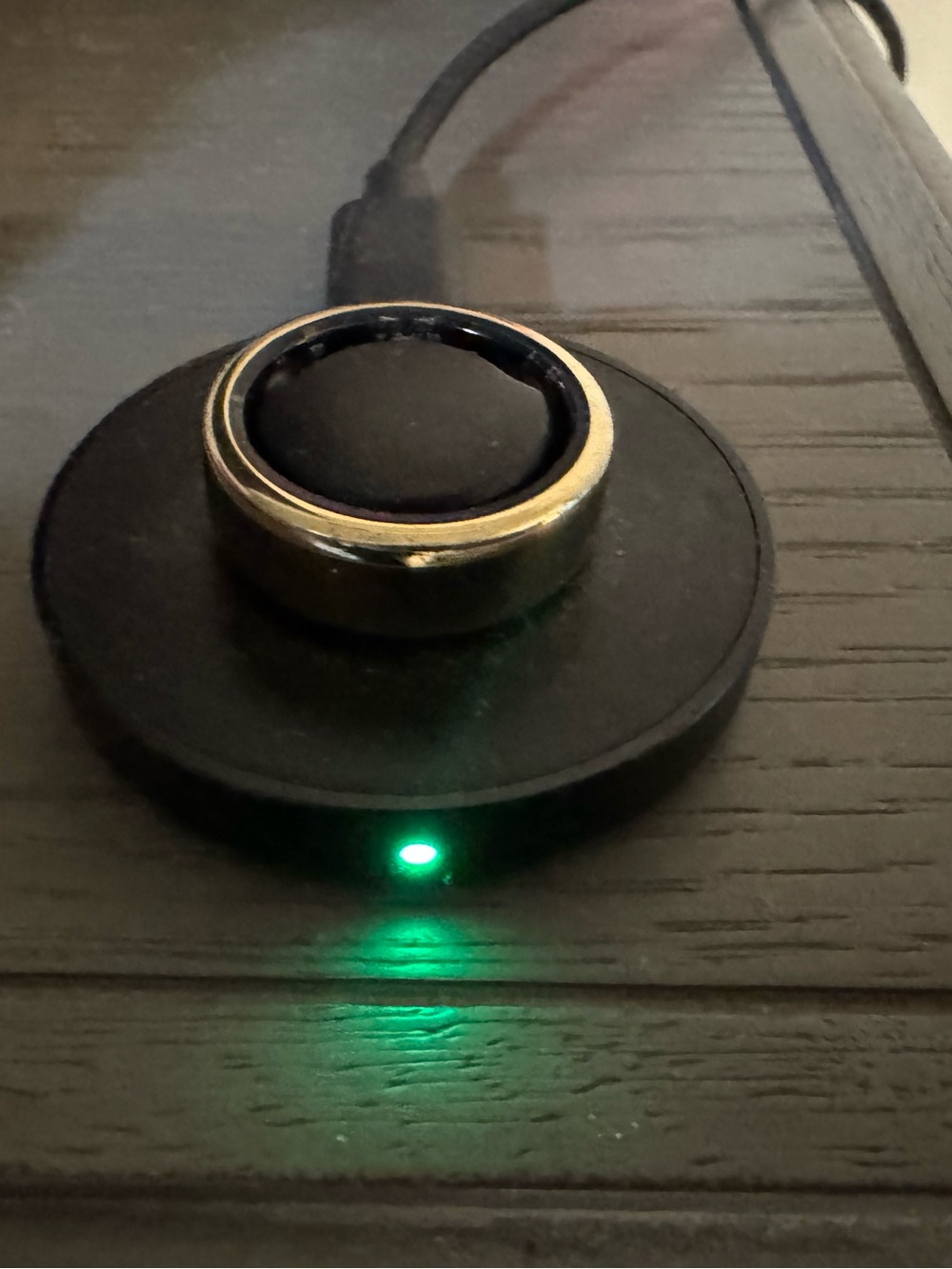 Oura Gold Ring with Charging Dock Size 9